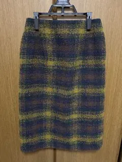 【中古｜即購入OK】ROPÉ PICNIC チェック柄タイト膝丈スカート 36