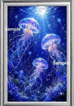 月夜に舞う 幻想クラゲ ～深海に輝く癒しの光～