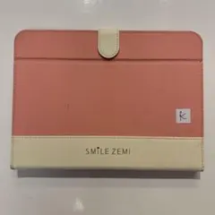 SMILE ZEMI タブレットケース ピンク ホワイト 組曲 スマイルゼミ