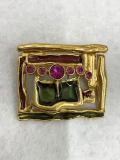 23.575【ブローチ】ヴィンテージ　アンティーク　個性的