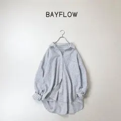 BAYFLOW 26年　シアサッカー　オーバーシャツ　ブラウスのサムネイル