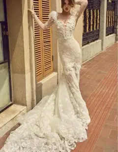 【希少価値・美品】ウェディングドレス/マーメイド/ドレス/結婚式/日本初上陸