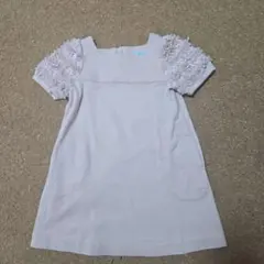 TOCCA　トッカ　くすみピンク　 フリルリボン 半袖ワンピース　110cm