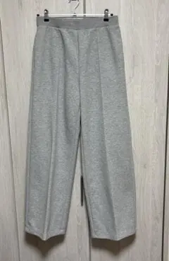 着用1回　美品　スウェットストレートパンツ/丈長め　XL ユニクロC グレー