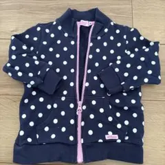 ミキハウス　ホットビスケッツ　ジップアップアウター 90