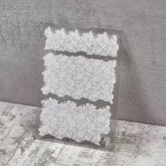 No.1738　3D立体　刺繍レース柄　ホワイト　ネイルシール