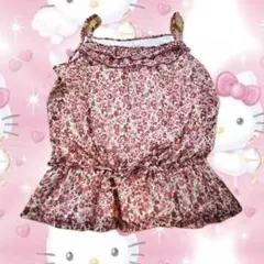 any SiS 平成ギャル00s 花総柄 フリル キャミ ウエスト絞り
