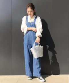 【早い者勝ち】Ray BEAMS デニムサロペット オーバーオール