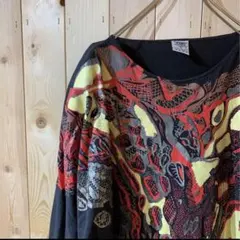 AE2279 TOP BOUTIQUE 肩パット入り七分袖Ｔシャツ ブラックのサムネイル
