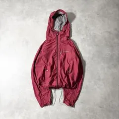 00s mont-bell shell jacket 短丈 ドローコード レッド