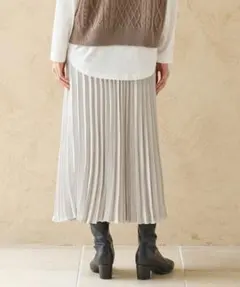 ハニーズ Honeys サテンプリーツロングスカート