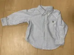 【Ralph Lauren】長袖ストライプシャツブラウス（80cm）