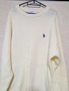 U.S. POLO ASSN. ニット セーター アイボリーのサムネイル