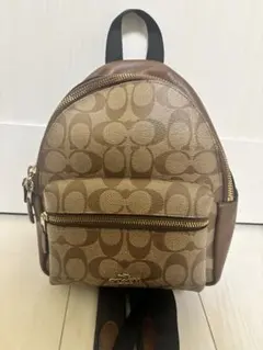 COACH シグネチャー ミニリュック ブラウンのサムネイル