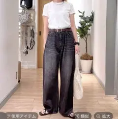 ワイドストレートデニムパンツのサムネイル