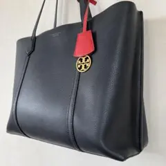 TORY BURCH トリーバーチ ペリー トートバッグ レザー 黒 A4収納可