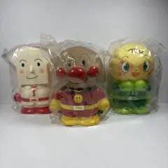 【非売品】 ソフビ 貯金箱 アンパンマン しょくぱんまん メロンパンナちゃんのサムネイル