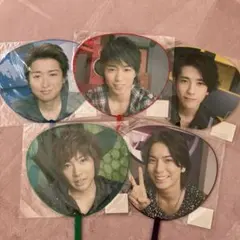 嵐　ミニうちわセット　ARASHI 5×10