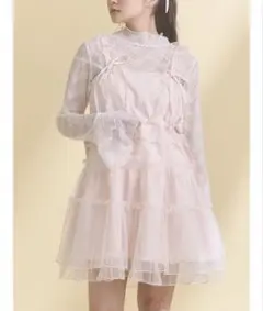 merry jenny メリージェニー チュールドロストミニキャミワンピース