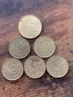 謎のカウンターテノール様専用ユーロコイン　50セント×1　20セント×5✿6種類