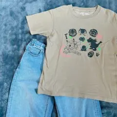 ユニクロ キッズ ポケモンTシャツ＆デニムパンツセット140