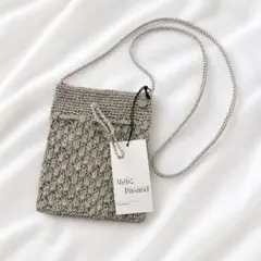 Pasand メタリックショルダーバッグ シルバーゴールド