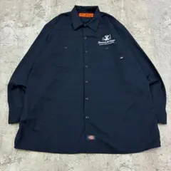 に*ん様 ディッキーズ　刺繍　企業系　雰囲気抜群　トップス　長袖シャツ　古着　ネ