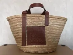 【美品】LOEWE かごバッグ バスケット ミディアム 保存袋付