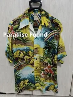 【Paradise Found】パラダイスファウンド アロハ 黄色 ハワイアンのサムネイル