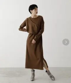 ｟最終値下げ❣️｠AZUL BY MOUSSY ビスチェセットリブワンピース　S