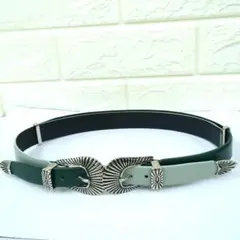 稀少　TOGA PULLA ダブルバックル　レザー　ベルト　バイカラー DOUBLE BUCKLE BELT – TOGA ONLINE STORE