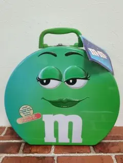 M&M's グリーン ティン 缶 ランチボックス型