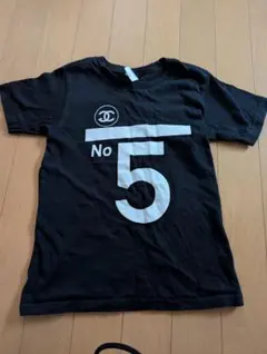 キッズ No.5 プリントTシャツ ブラック 130cm