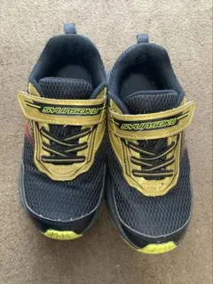 SKLSHOTER スニーカー　スキルシューターブラック／ゴールド★18.5cm