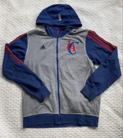 adidas LAC NBA パーカー M フルジップ　メンズ　アディダス