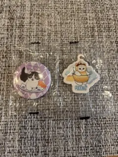 mofusand × KURA SUSHI 缶バッジ チャームセット