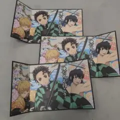 鬼滅の刃 ミニ屏風コレクション 竈門炭治郎 我妻善逸 嘴平伊之助 3枚セット