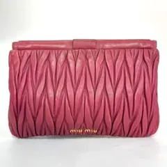 MIUMIU マテラッセ パーティバッグ ポーチ　クラッチバッグ　レザー　ピンク 楽天市場】miu miu / ミュウミュウ | マテラッセ リストレット ポーチ