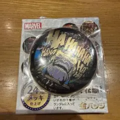 サノス　マーベル　24金メッキ仕上げ　缶バッジ　アベンジャーズのサムネイル