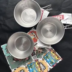 【新品未使用】CHUMSシェラカップ320ml3個セットステッカー付のサムネイル