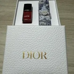 Dior レッドネイルポリッシュ＆リップスティックケース