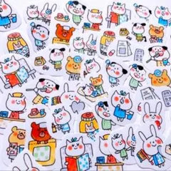 即日発送【29】おいしゃさん　フレークシール カレンダー アルバム ハンドメイド