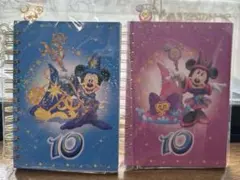東京ディズニーシー 10周年記念 メモ帳 2冊セット　ミッキー　ミニー