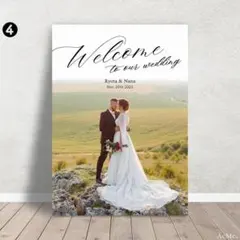 【大人気！】結婚式ウェルカムボード／高品質パネル印刷｜ウェルカムスペース