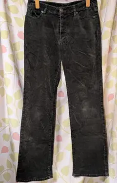 しまむら ストレッチ カジュアルパンツ 濃いカーキ L レディース ズボン