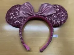 ミニーマウス　ピンク耳付きカチューシャ