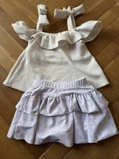 フリル付きセパレート水着セット 110cm