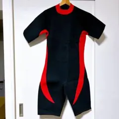 黒・赤 ショートスリーブウェットスーツ