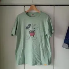 美品☆スタンダードカリフォルニア　ミッキーTシャツ　グリーン Mのサムネイル