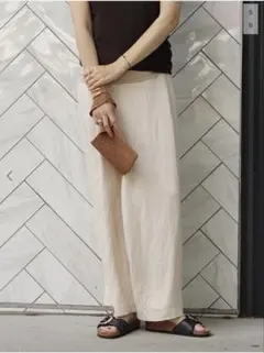 natural wrap パンツ　ナチュラル　34のサムネイル